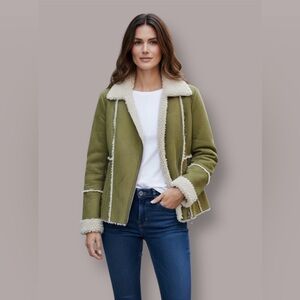 Parkhurst- *outdoor edition* faux suede ~lined, woman’s original jacket.